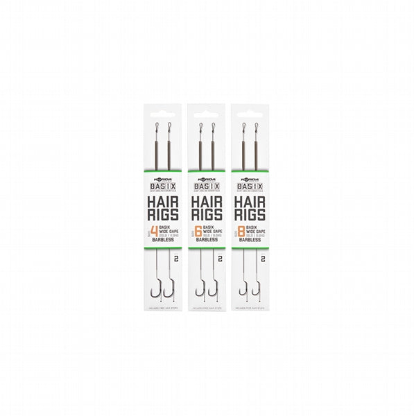 Carica immagine in Galleria Viewer, Korda Basix Hair Rigs Wide Gape - Barbless