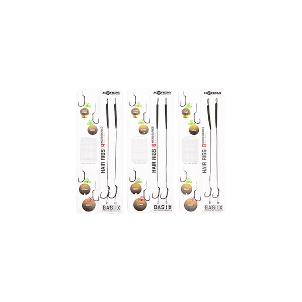 Carica immagine in Galleria Viewer, Korda Basix Hair Rigs Wide Gape - Micro Barbed