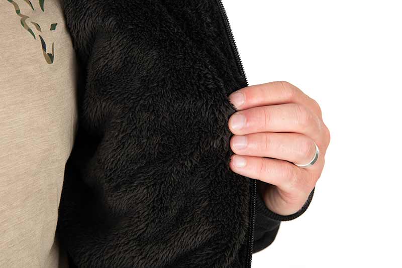 Carica immagine in Galleria Viewer, Fox Collection Sherpa Jacket Black & Orange