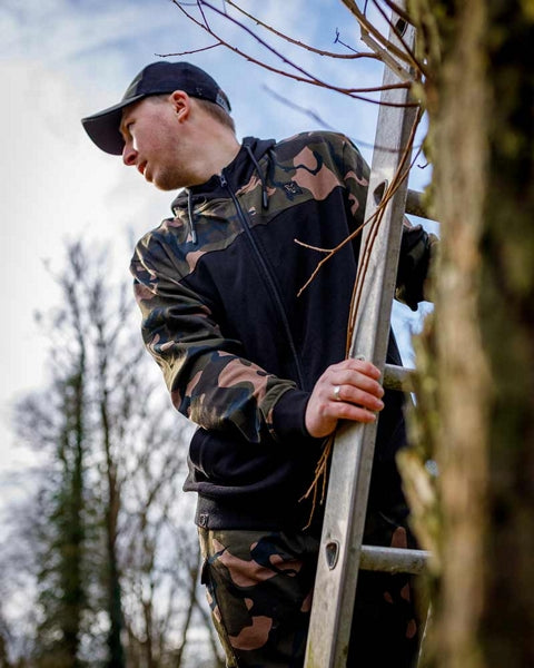 Carica immagine in Galleria Viewer, Fox Lw Black/Camo Split Zip Hoody