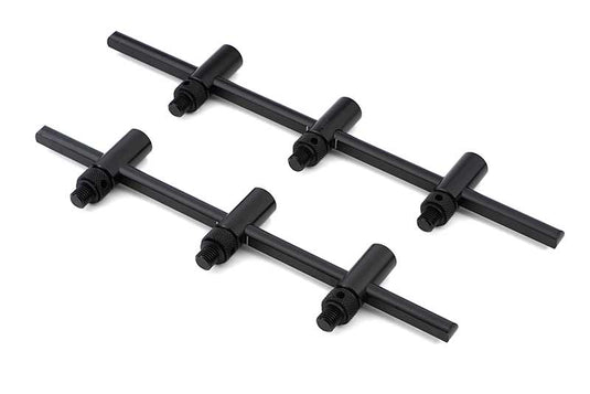 Fox Black Label Slim Adjustable 3 Rod Buzz Bars