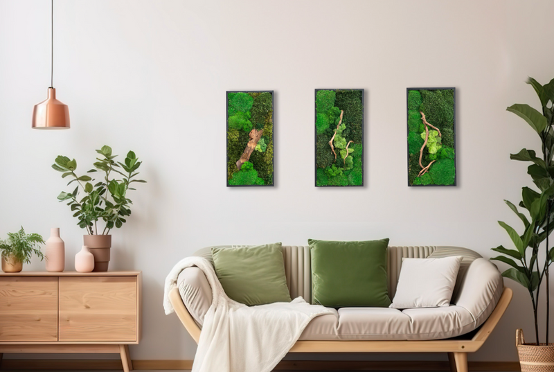 Carica immagine in Galleria Viewer, Terra Viva Design Quadro Rettangolo 30×40 con muschio stabilizzato