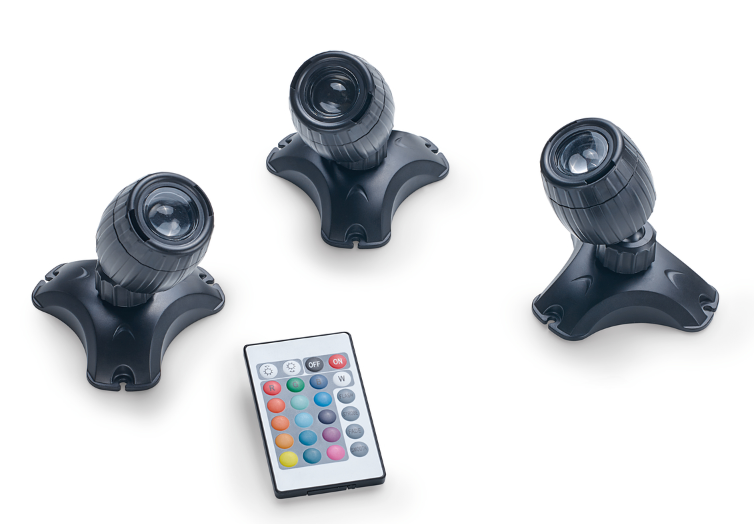 Carica immagine in Galleria Viewer, Pontec PondoStar LED RGBW Set 3 - Faretti per Laghetto e Giardino