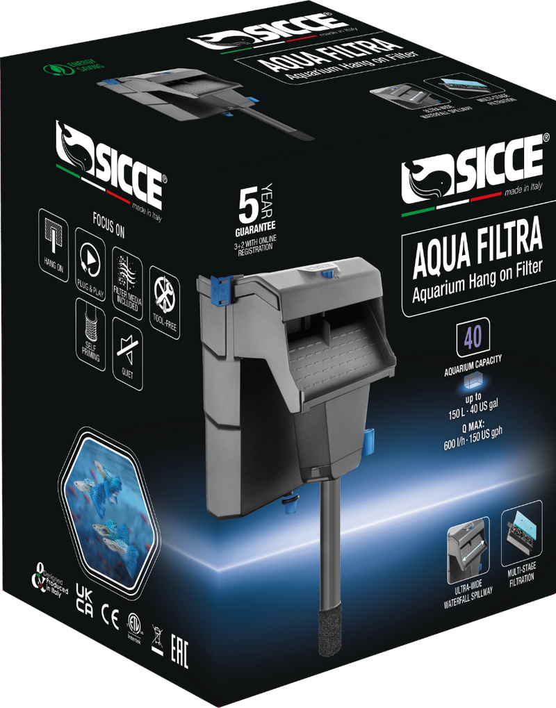 Carica immagine in Galleria Viewer, Sicce Aqua Filtra - Filtro Hang-On per Acquari