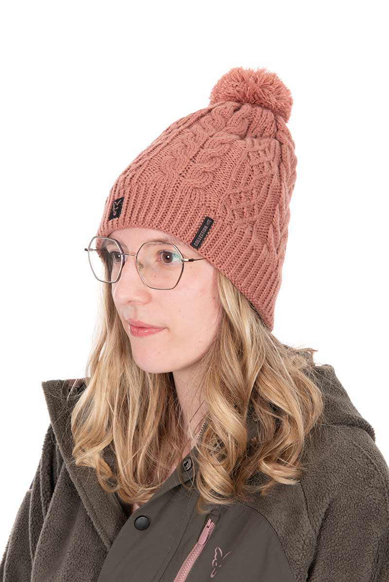 Carica immagine in Galleria Viewer, Fox Ladies Knitted Bobble Hat - Cappello a Pompon da Donna
