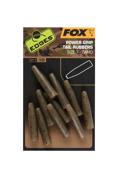 Fox Edges™ Camo Powergrip Tail Rubbers (Size 7)