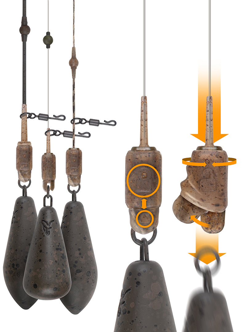 Carica immagine in Galleria Viewer, Fox Edges Heli-Clips - Kit Clip per Montatura ad Elicottero
