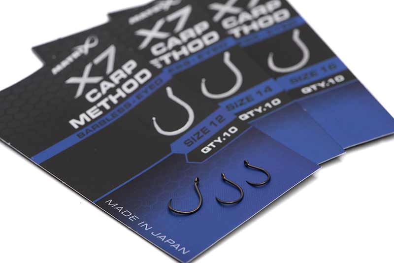 Load image into Gallery viewer, Matrix X7 - Carp Method Hooks Barbless Eyed