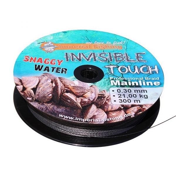 Carica immagine in Galleria Viewer, IMPERIAL FISHING INVISIBLE TOUCH SNAGGY WATER 0,30mm 900mt 21kg - GRIGIO