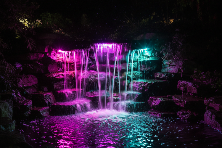 Illuminazione laghetto