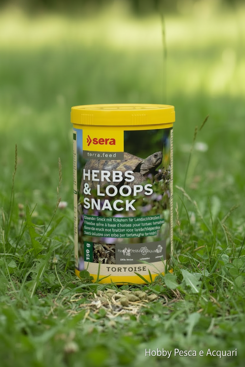 Carica immagine in Galleria Viewer, sera Tortoise Herbs &amp; Loops Snack - Snack con 50% di Erbe per Tartarughe Terrestri
