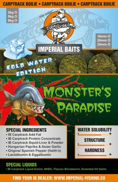 Ib Carptrack Monsters Paradise Boilie Acque Fredde (Cold Water)