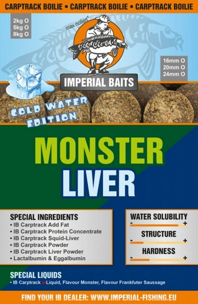 Ib Carptrack Monster-Liver Boilie Acque Fredde (Cold Water)