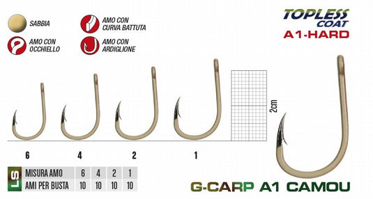Gamakatsu Specialist A1 Camou Sand - Ami da Carpfishing Mimetici