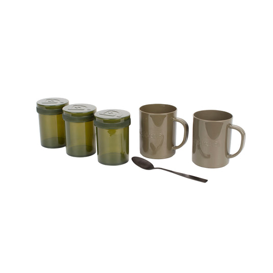 Trakker NXC Camo Brew Kit - Set Completo per Bevande Calde con Tazze e Contenitori
