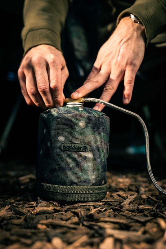 Trakker NXC Camo Gas Canister Cover - Custodia Termica per Bombola Gas 450g