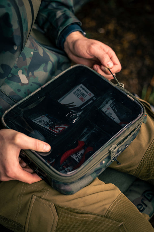 Trakker NXC Camo Bitz Pouch Large - Borsa Portaccessori con Divisori Personalizzabili