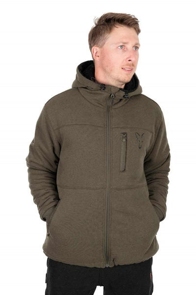 Fox Collection Sherpa Jacket Green & Black