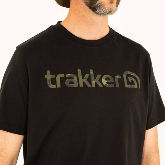Trakker Cr Logo T-Shirt Black Camo
