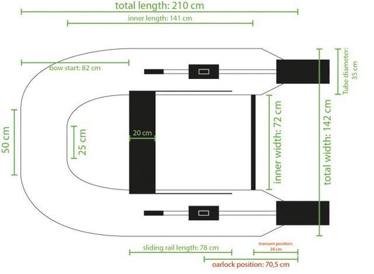 Iboat 210 Generazione 5 Carbon Black