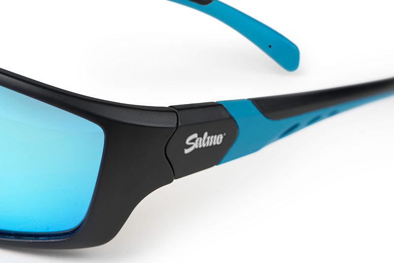 Carica immagine in Galleria Viewer, Salmo Black Sunglasses Grey Ice Blue Lens
