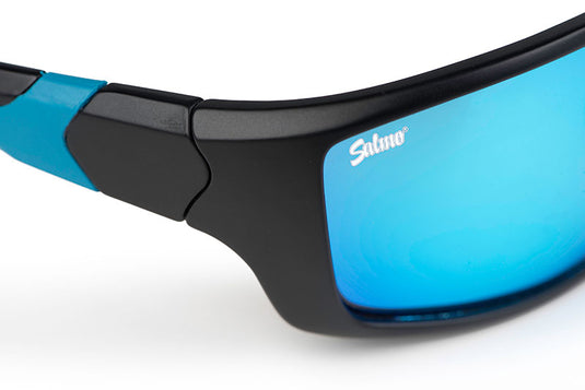 Salmo Black Sunglasses Grey Ice Blue Lens