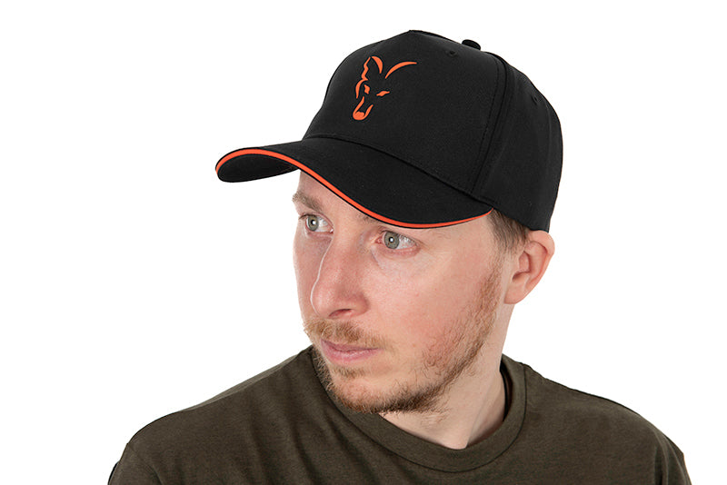 Carica immagine in Galleria Viewer, Fox Collection Baseball Cap Black &amp; Orange
