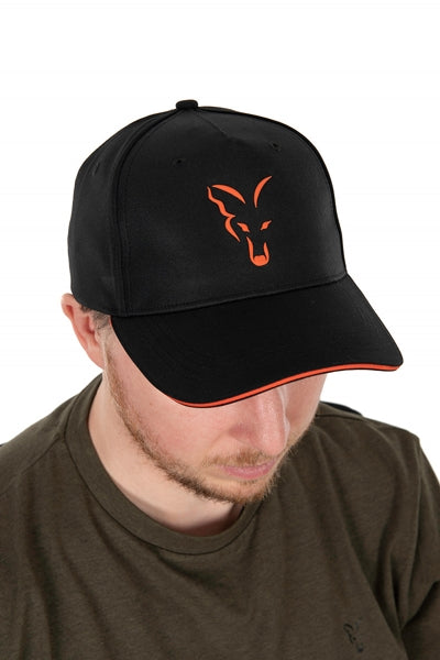 Carica immagine in Galleria Viewer, Fox Collection Baseball Cap Black &amp; Orange
