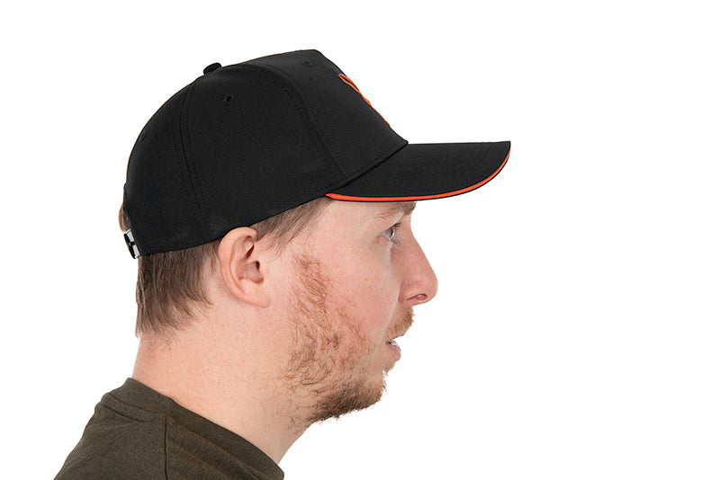 Carica immagine in Galleria Viewer, Fox Collection Baseball Cap Black &amp; Orange

