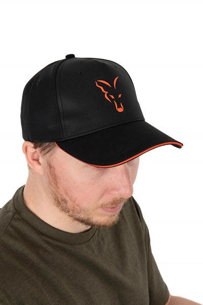 Carica immagine in Galleria Viewer, Fox Collection Baseball Cap Black &amp; Orange
