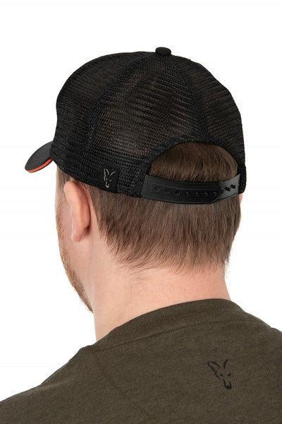 Carica immagine in Galleria Viewer, Fox Collection Trucker Cap Black &amp; Orange
