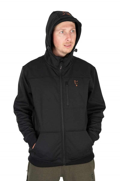Carica immagine in Galleria Viewer, Fox Collection Soft Shell Jacket Black &amp; Orange
