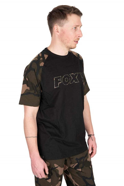 Carica immagine in Galleria Viewer, Fox Black/Camo Outline T-Shirt
