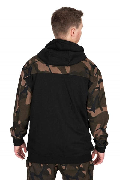 Fox Lw Black/Camo Split Zip Hoody