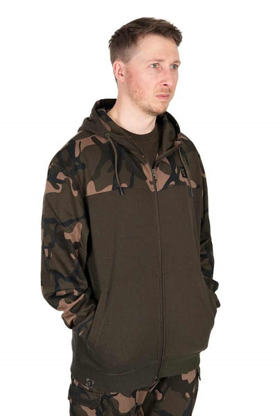 Fox Lw Khaki/Camo Split Zip Hoody
