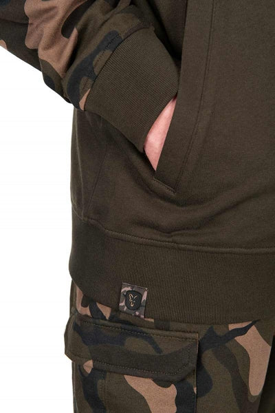Fox Lw Khaki/Camo Split Zip Hoody