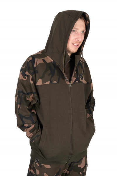 Fox Lw Khaki/Camo Split Zip Hoody