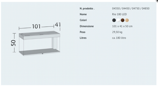 JUWEL RIO 180 LED Grigio