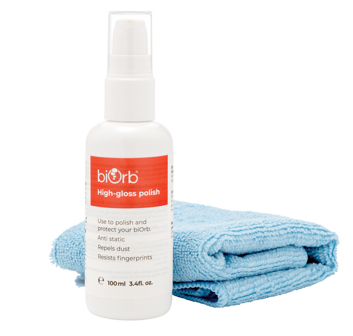 BiOrb High-Gloss Polish 100ml con Panno Microfibra - Kit Lucidante