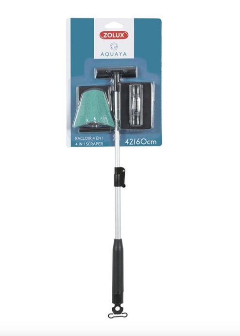 Zolux Kit Pulizia 4 in 1 con Manico Telescopico 42-60cm
