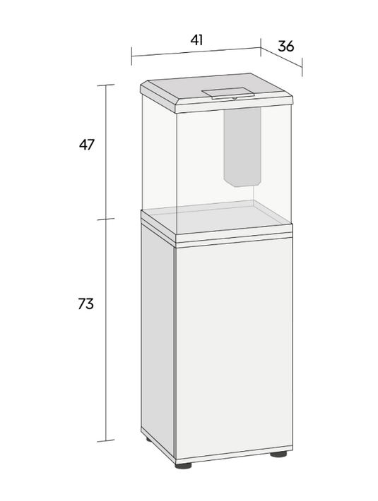Supporto JUWEL VIO CUBE 54 Bianco