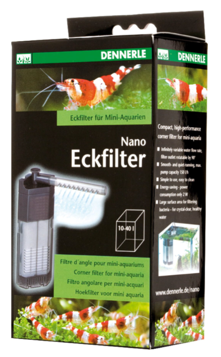 Dennerle Nano Filtro Angolare - Filtro Interno per Acquari 10-40 L