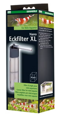 Dennerle Nano Eckfilter XL - Innenfilter für Aquarien 30-60 L