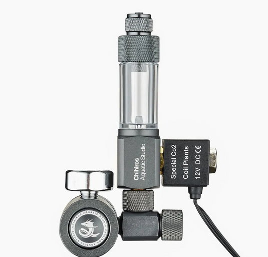 Chihiros CO2 Regulator Mate - Regolatore di Pressione con Contabolle ed Elettrovalvola