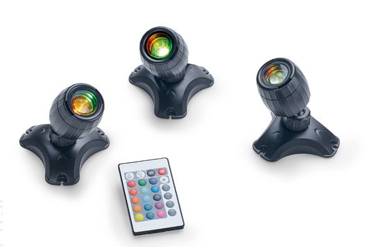 Pontec PondoStar LED RGBW Set 3 - Faretti per Laghetto e Giardino