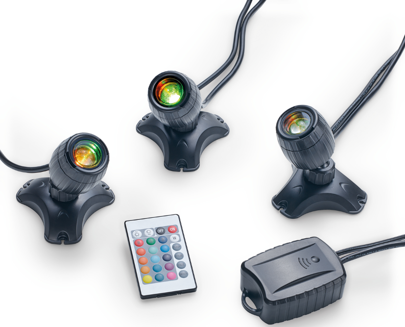 Carica immagine in Galleria Viewer, Pontec PondoStar LED RGBW Set 3 - Faretti per Laghetto e Giardino
