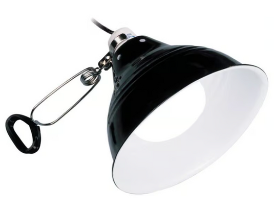 EXO TERRA - Glow Light Medium - Portalampada a Morsetto con Riflettore Luminescente