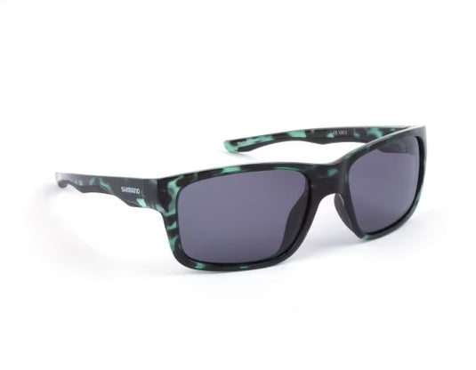 Shimano Aspire Dark Green Tortoiseshell - Occhiali da Sole Polarizzati Grigio