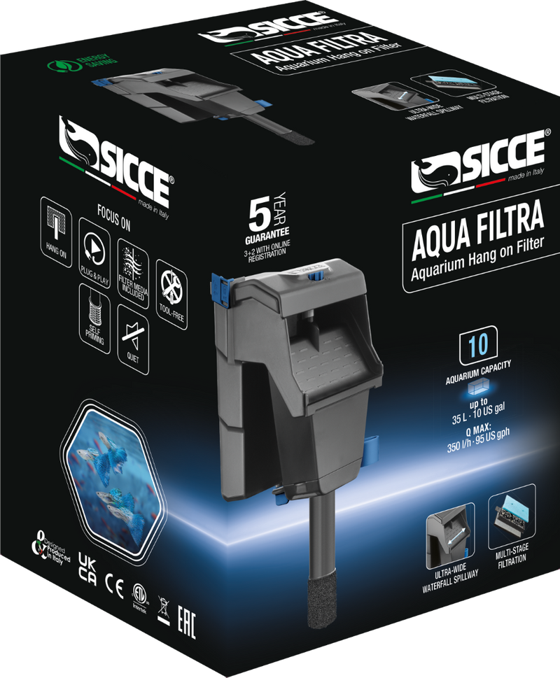 Carica immagine in Galleria Viewer, Sicce Aqua Filtra - Filtro Hang-On per Acquari
