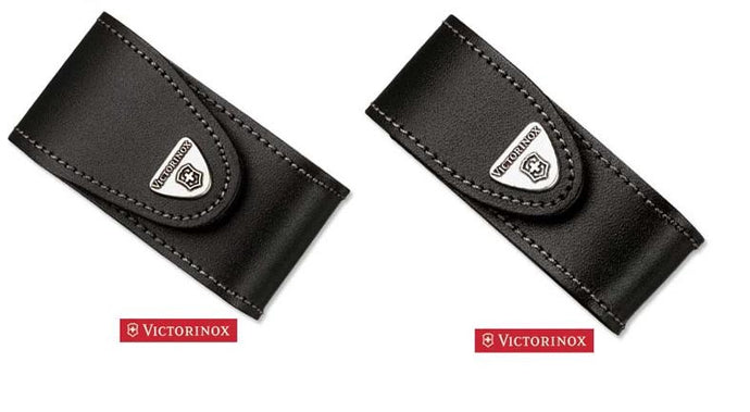 Astuccio In Pelle Nero Per Multiuso 91mm